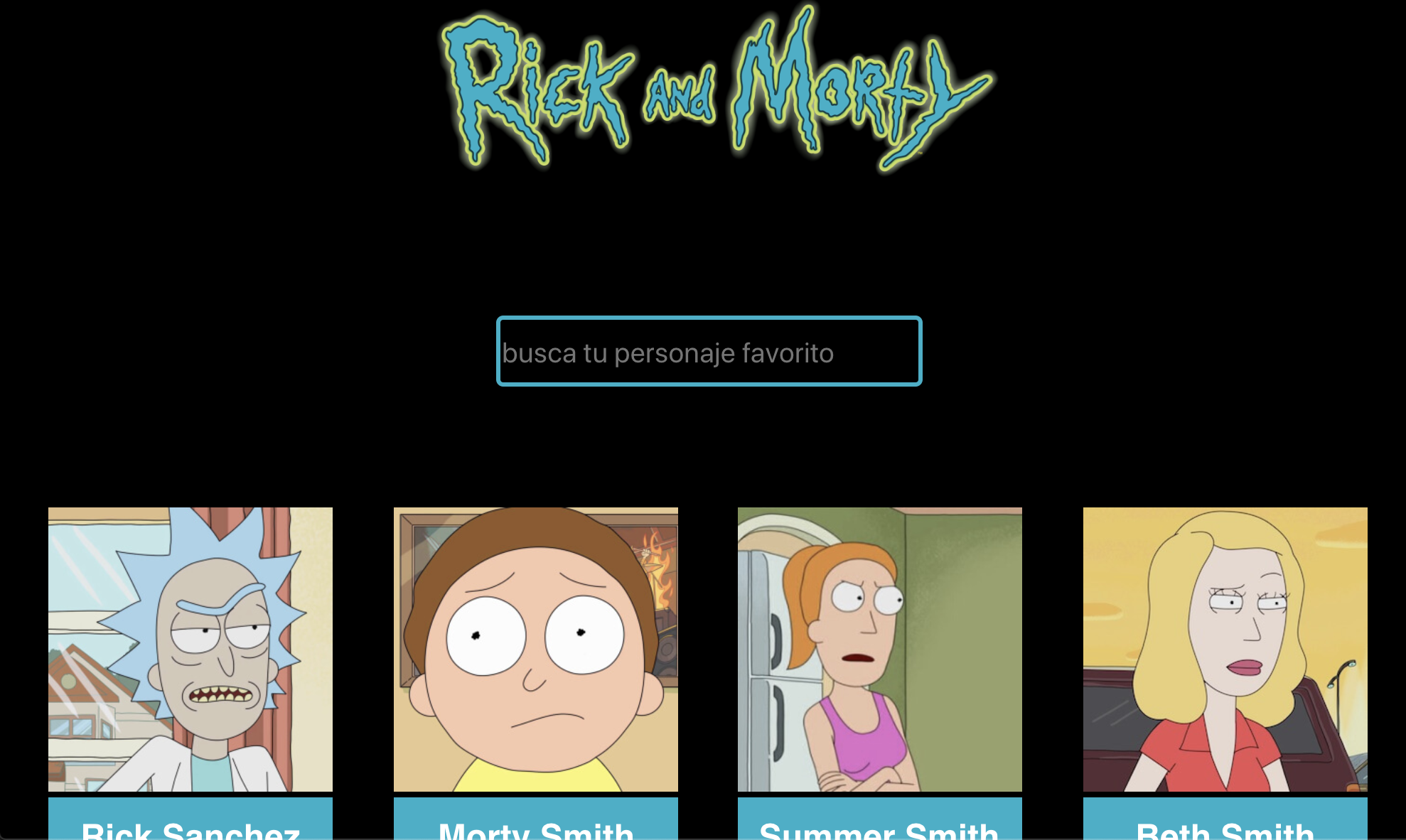 Rick & Morty project